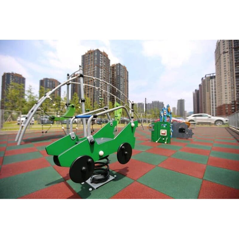Outdoor Rubber Tile - Manufacturer - Colorful Cheap Playground Durable Floor Mat