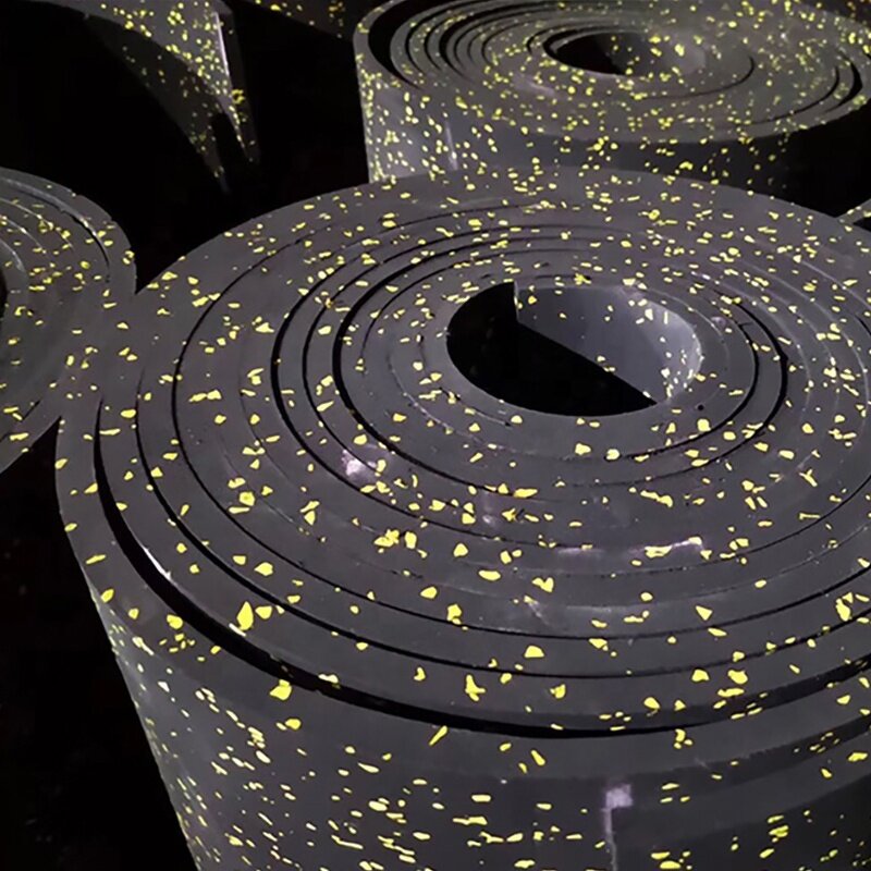 Gym Rubber Flooring - Manufacturer - 8mm Anti-Slip Tile Home Fitness Floor Mat