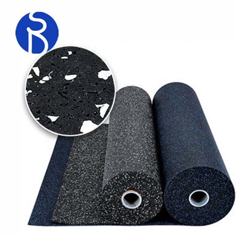 Gym Rubber Tile - Manufacturer - 8mm Noise Reduction Flooring Fitness Area Mat
