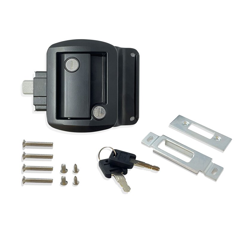 OEM RV Door Lock - Manufacturer - Meigu Zinc Alloy Black Motorhome Boat Caravan Trailer Cabinet