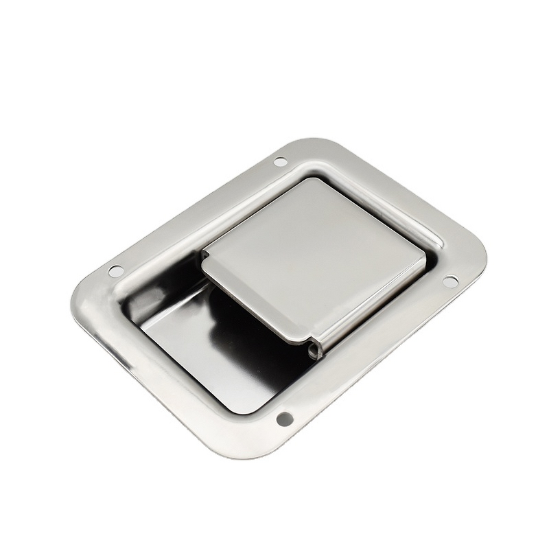 Flush Mount Latch - Manufacturer - Heavy Duty Stainless/Iron Trailer Toolbox RV Electrical Lock