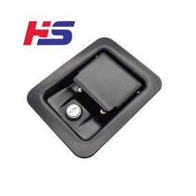 3 Point RV Lock - Manufacturer - Hengsheng MS866-5 Stainless/Carbon Steel T Lock Black With Key