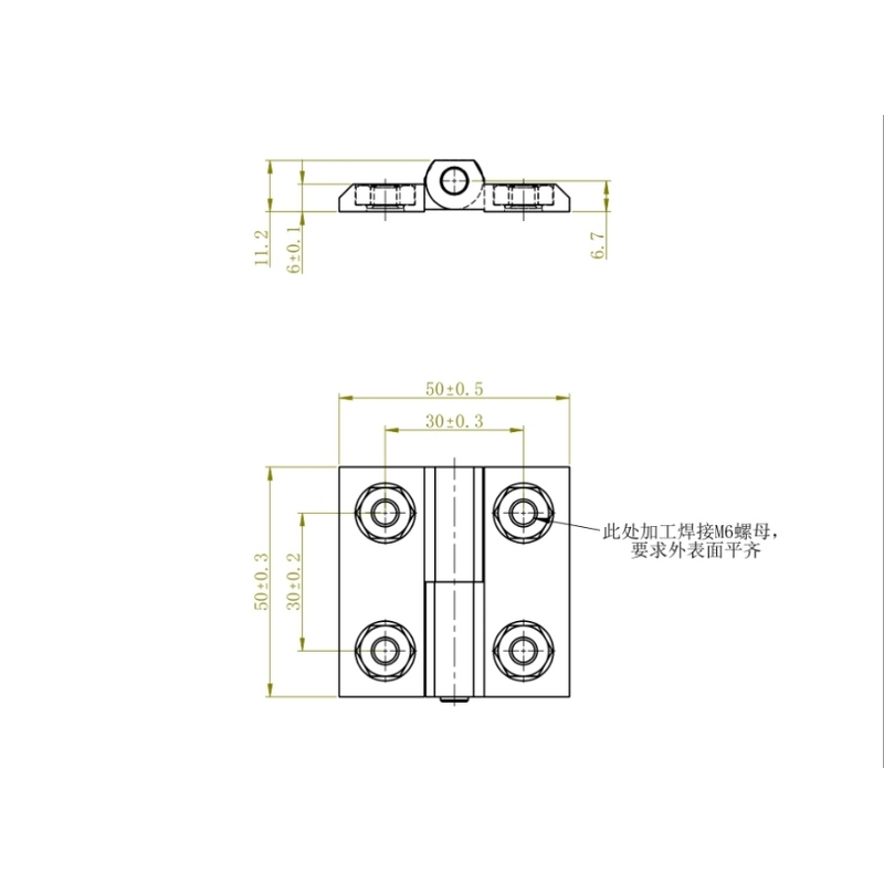 Air Compressor Lock - Manufacturer - Hensgheng AB303 Metal Box Button Plane Lever Zinc Alloy