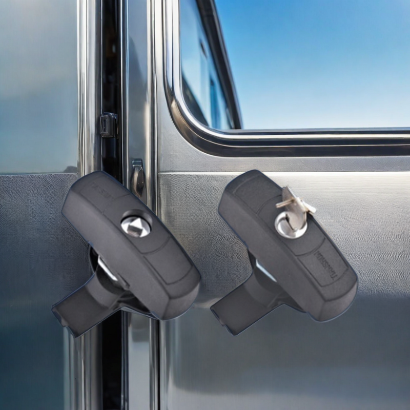 RV Storage Lock - Manufacturer - Zinc Alloy Swing Handle Caravan Luggage Hatch Steel Aluminum