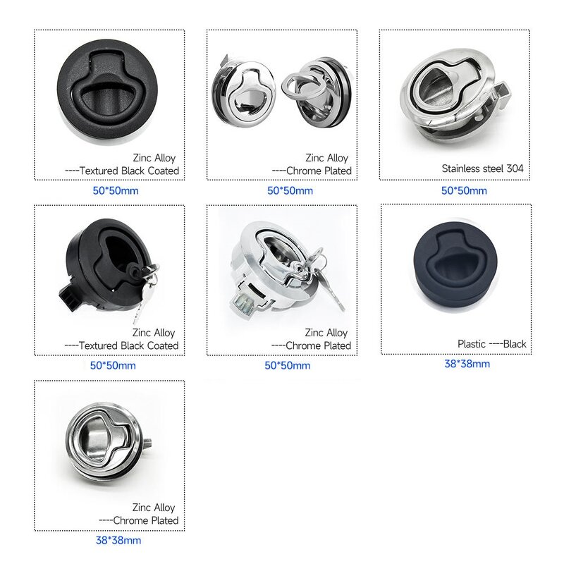 Marine Boat Lock - Manufacturer - Hengsheng MS739 Zinc Alloy Stainless Nylon RV Yacht Drawer