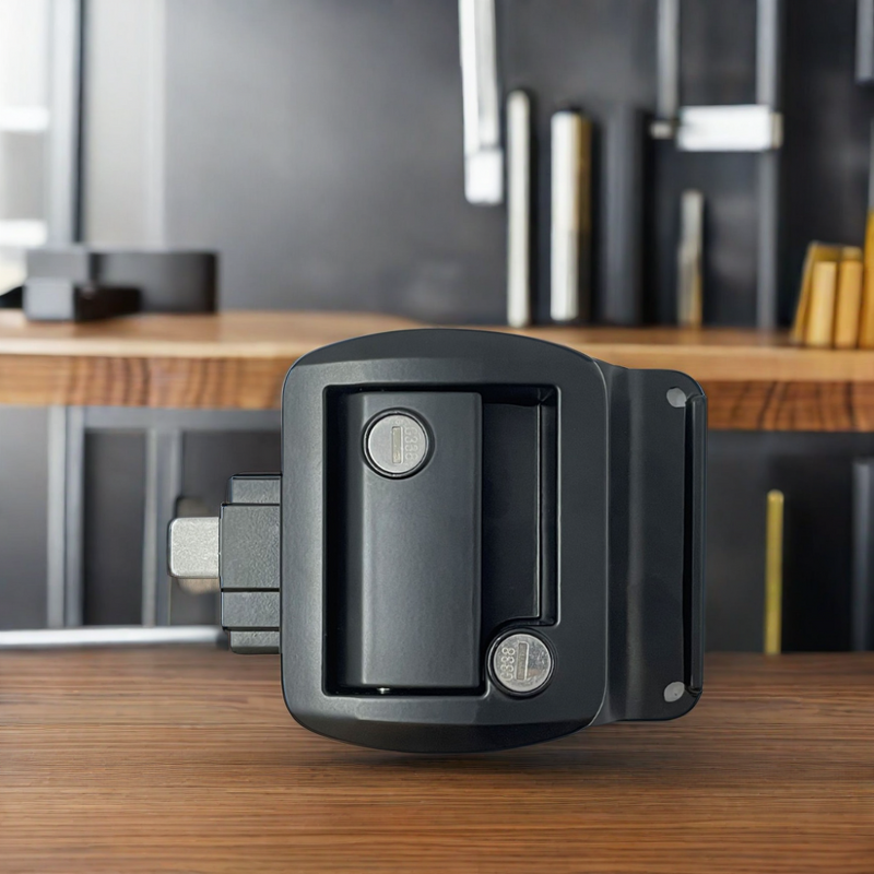 OEM RV Door Lock - Manufacturer - Meigu Zinc Alloy Black Motorhome Boat Caravan Trailer Cabinet