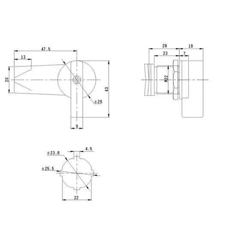 RV Drawer Lock - Manufacturer - HengSheng Zinc Alloy Yacht Button Switch Furniture Cabinet