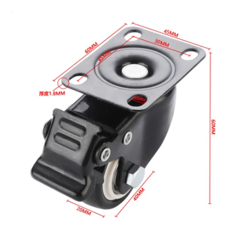 Industrial Caster Wheel - Manufacturer - Hengsheng 60-120F Flat Support Level Adjustable Nylon