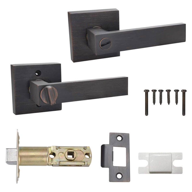 Interior Door Handle - Manufacturer - Modern Zinc Alloy Tubular Knobset Bedroom Lock Set