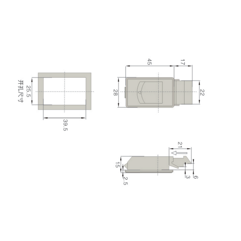 Sliding Door Latch - Manufacturer - Industrial Steel Zinc Alloy Push Button Compression Trigger