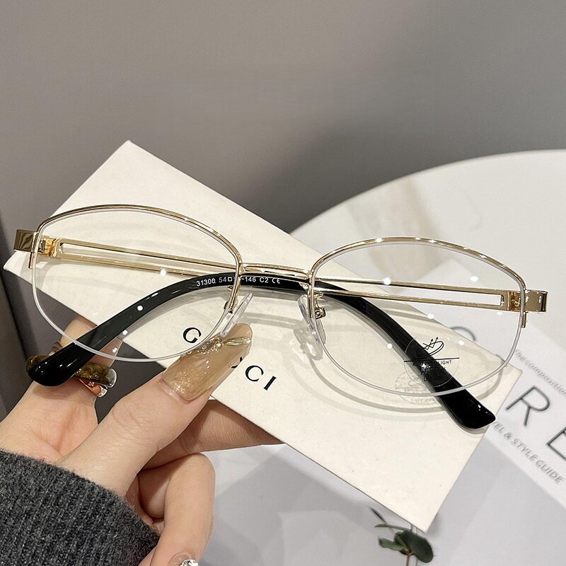 Eyeglass Frame Manufacturer - Fashionable Retro TR90 with Custom Logo Small Frame Anti-blue Light