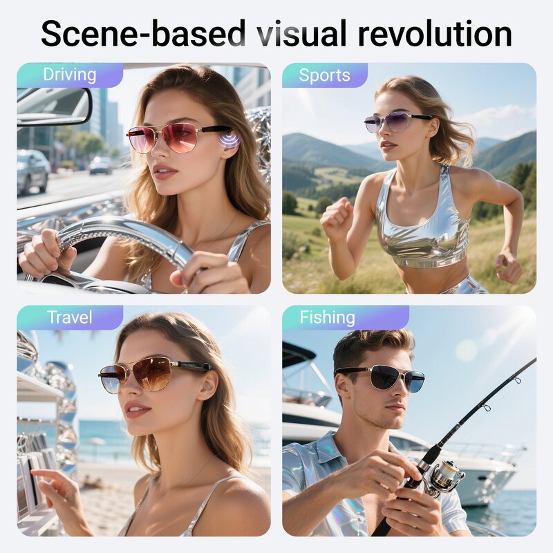 Smart Glasses Manufacturer - New Product High Definition Nylon Lenses Automatic for Making Calling Men Women