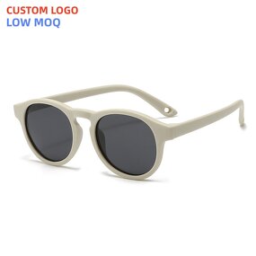 Kids Sunglasses Manufacturer - Round Shape Polarized with Custom Logo & Flexible UV Protection