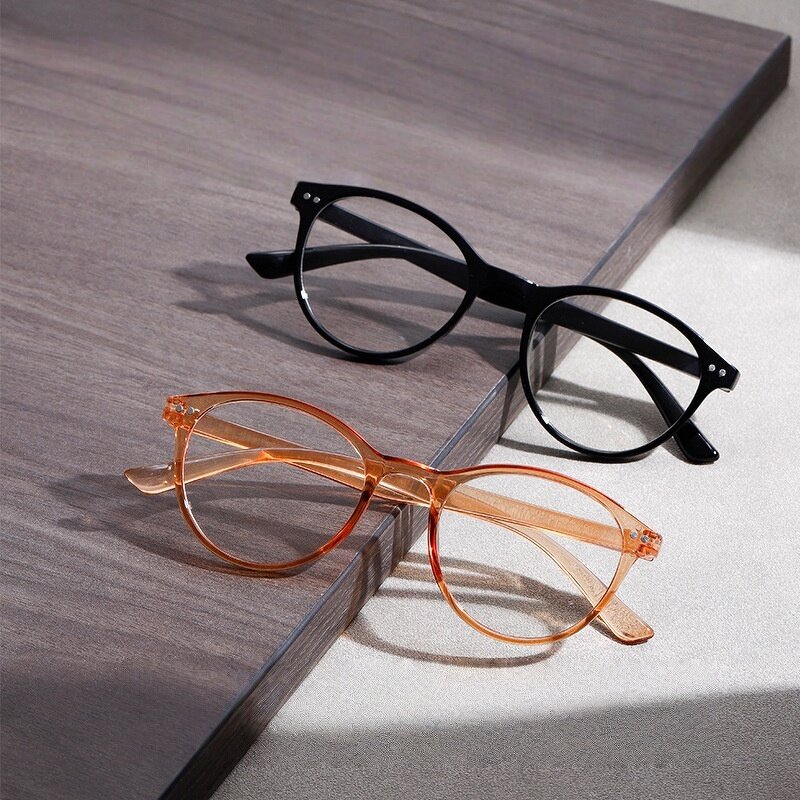 Reading Glasses Manufacturer - Wholesale Custom Rectangle Plastic Classic Retro Computer Ready Orange Yellow Frame