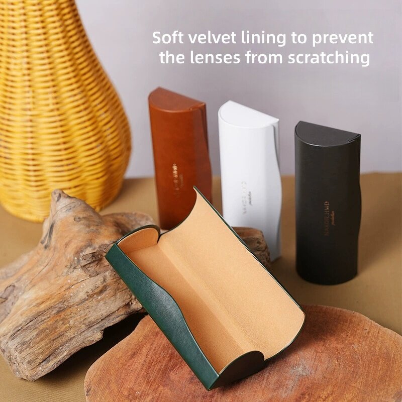 Glasses Case Manufacturer - Hot Sale Custom Logo Triangle Folded Design Pressure Prevention for Men Women