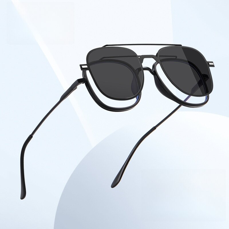 Sunglasses Manufacturer - Best Selling 1.1 Folding Magnetic Sleeve Block Blue Light Clip on Polarized