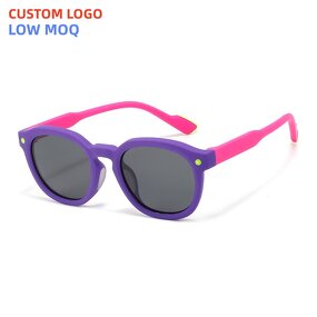 Kids Sunglasses Manufacturer - Trendy Oval Flexible TPEE Frame Polarized with UV400 for Eye Protection