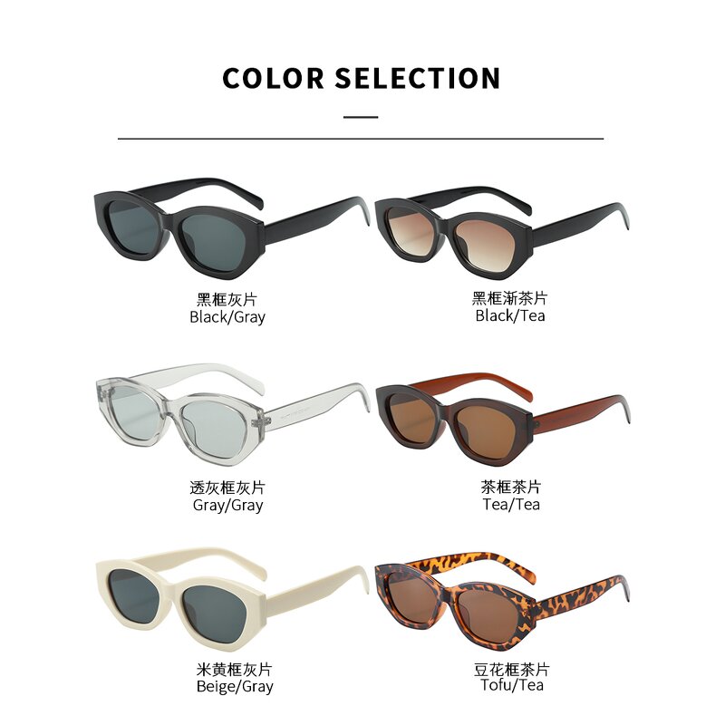 Sunglasses Manufacturer - Women Vintage Small Frame with Custom Logo & UV Protection for Outdoor