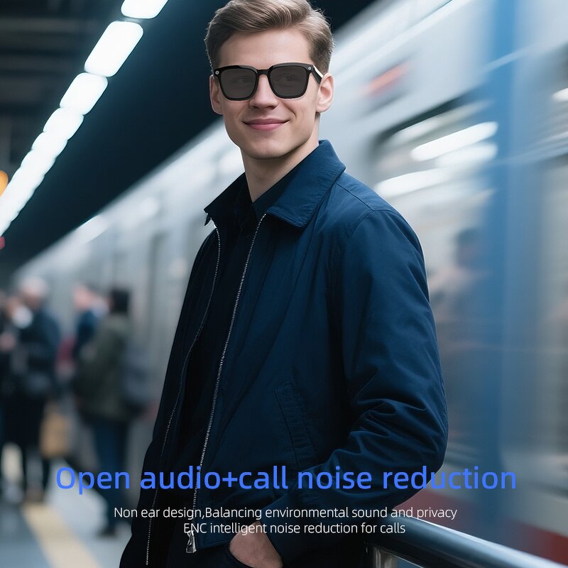 Smart Glasses Manufacturer - New AI Translation Music Playback Camera UV400 with Bluetooth Wireless