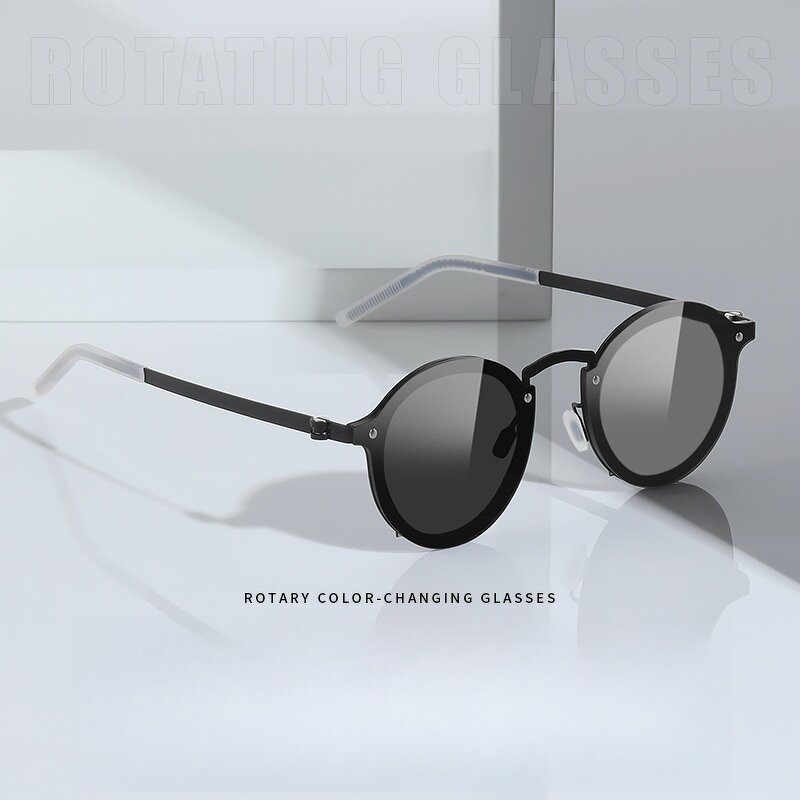 Glasses Manufacturer - Fashion Cat Eyes Retro Photochromic Light Weight Anti-Blue Frame TAC Lenses