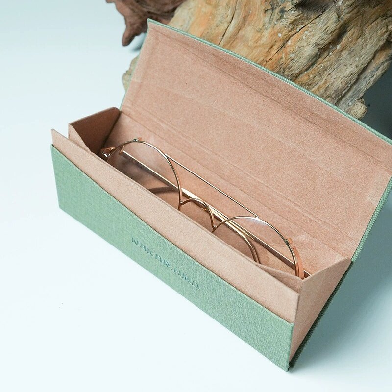 Glasses Case Manufacturer - Hot Selling Custom Logo Retro Handmade Storage Pressure Prevention Leather