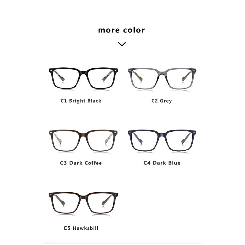 Eyeglass Frame Manufacturer - Unisex Light TR90 Oversized Double Bridge Blue Light Frame