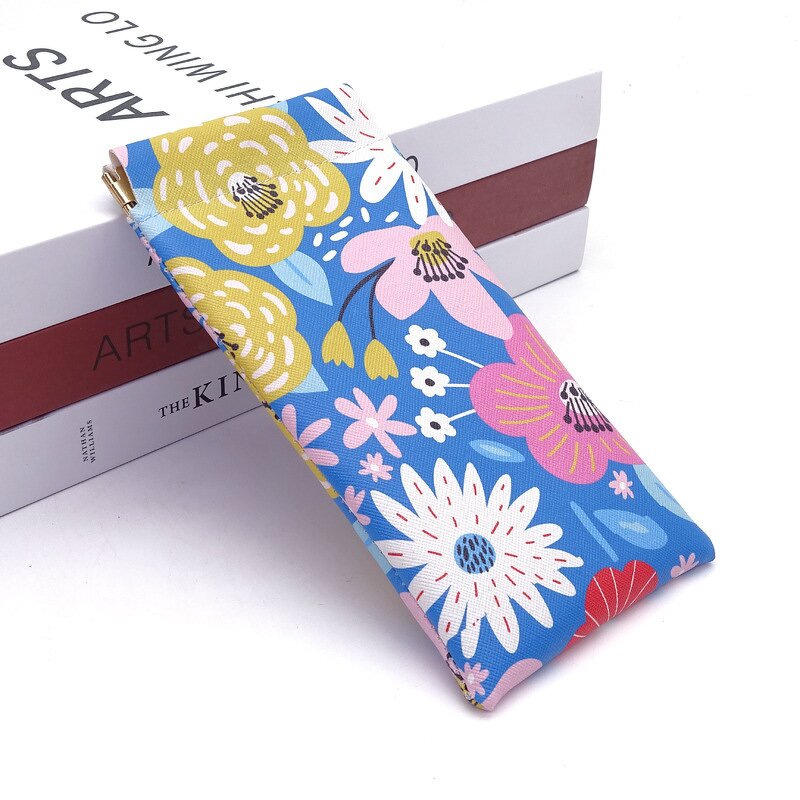 Pen Case Manufacturer - Custom Logo PU Leather Pen Sleeve Classical Style Cover for Storage