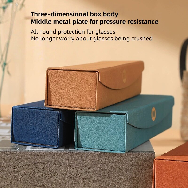 Glasses Case Manufacturer - Wholesale Portable Handmade Custom Logo Magnetic for Men Women