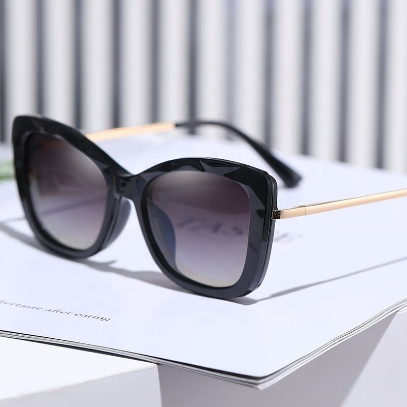 Glasses Manufacturer - Hot Sale Retro Metal Cat Eye Photochromic Blue Light Blocking Fashionable