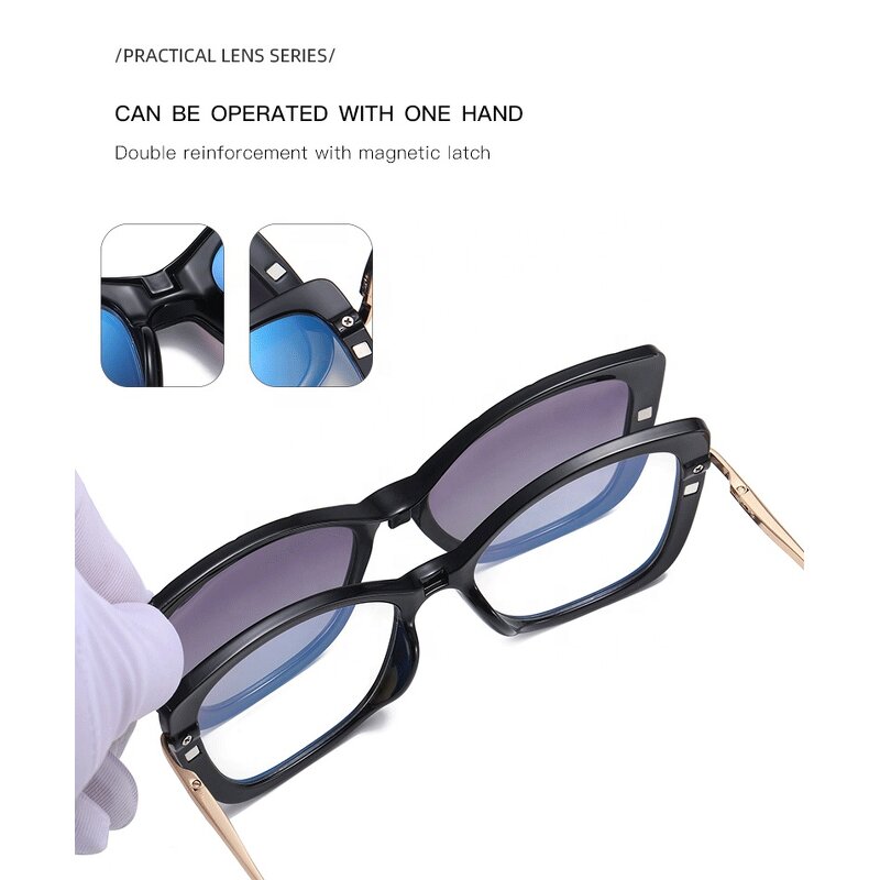 Glasses Manufacturer - Hot Sale Retro Metal Cat Eye Photochromic Blue Light Blocking Fashionable