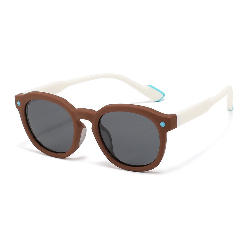 Kids Sunglasses Manufacturer - Trendy Oval Flexible TPEE Frame Polarized with UV400 for Eye Protection