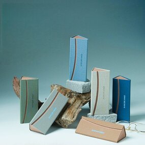 Glasses Case Manufacturer - Hot Selling Custom Logo Retro Handmade Storage Pressure Prevention Leather