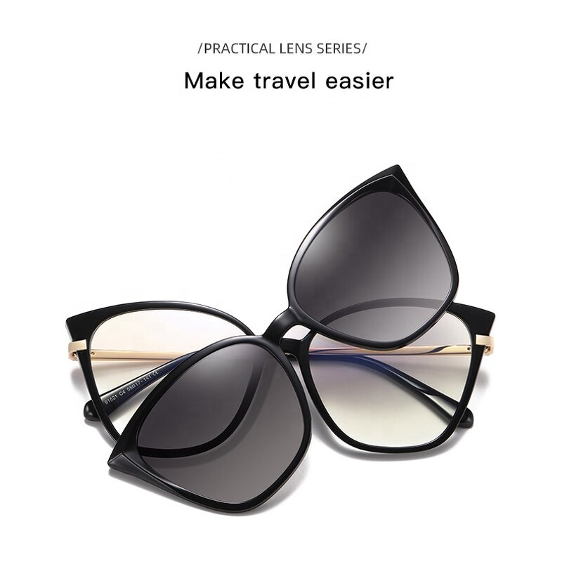 Sunglasses Manufacturer - 2022 Women Fashion Anti Blue Light Polarized Clip on