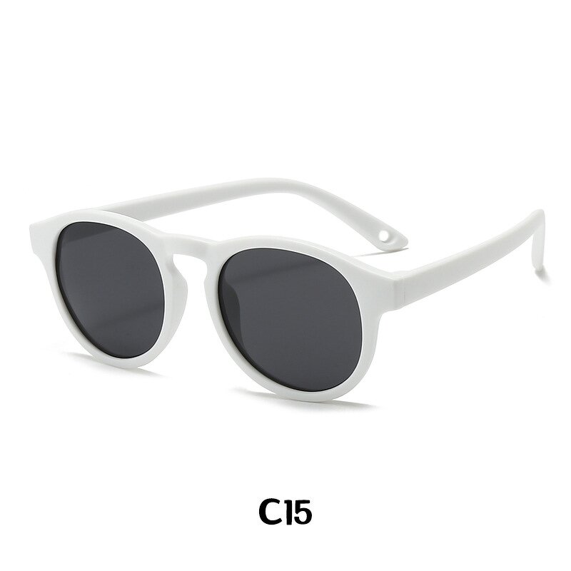 Kids Sunglasses Manufacturer - Flexible TPEE Round Frame Polarized with UV400 Lenses & Custom Logo