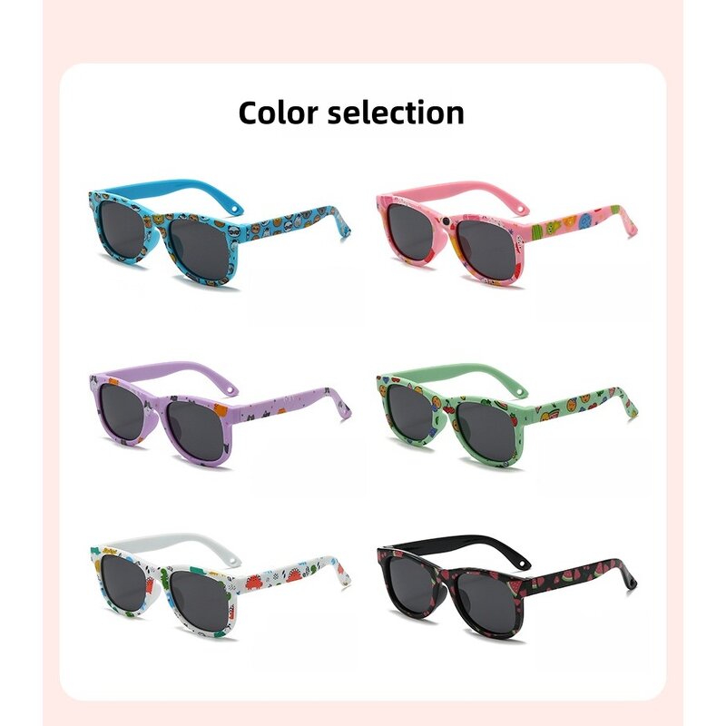Kids Sunglasses Manufacturer - Cartoon Print Polarized with Custom Logo TAC Lens for Travel