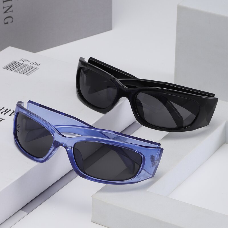 Sunglasses Manufacturer - Trendy Futuristic Oval with Custom Logo & UV Protection for Unisex
