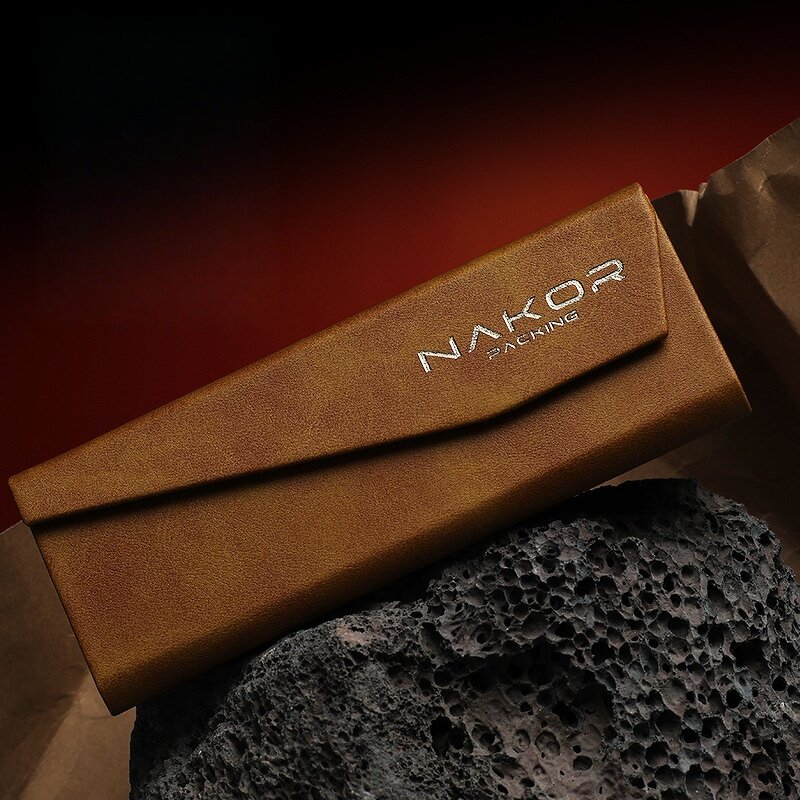 Glasses Case Manufacturer - Factory Supply Slim Hard Metal Magnetic Foldable PU Storage Box