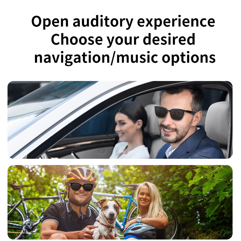 Smart Sunglasses Manufacturer - Trend GT30 AI with Automatic Bluetooth Metal Spring Hinge for Music & Call