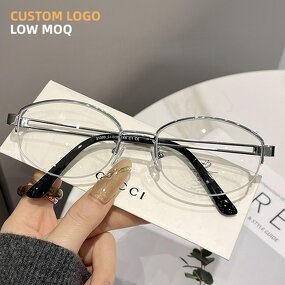 Eyeglass Frame Manufacturer - Fashionable Retro TR90 with Custom Logo Small Frame Anti-blue Light