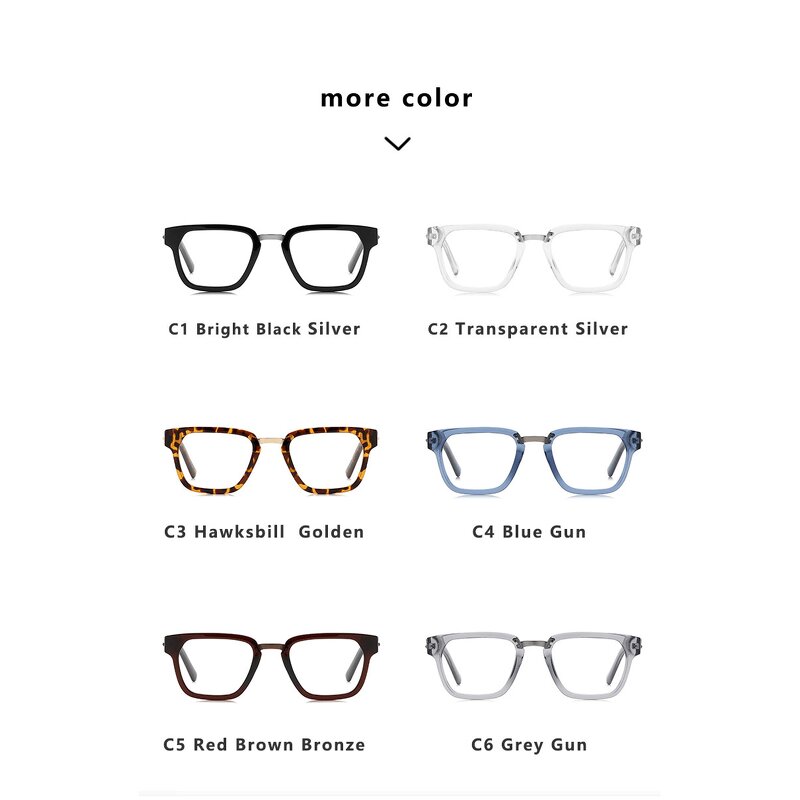 Eyeglass Frame Manufacturer - Light TR90 Oversized Blue Light Frame for Men Women