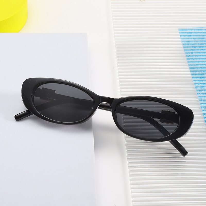 Sunglasses Manufacturer - Retro Oval Narrow Frame with Custom Logo for Outdoor Vacation