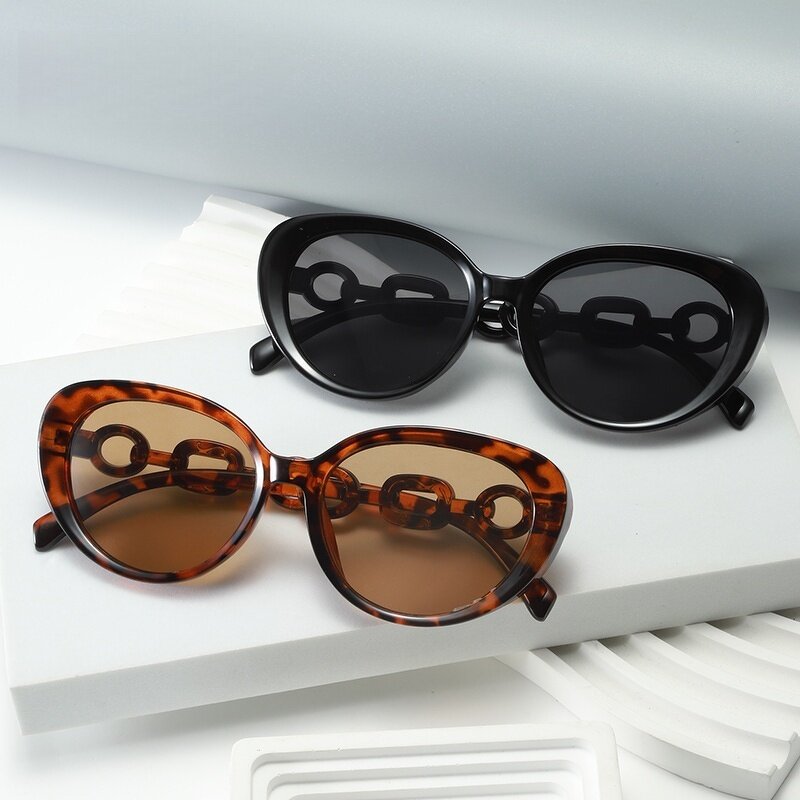 Sunglasses Manufacturer - Women Cat Eye Vintage Small Round Frame with UV Protection for Outdoor