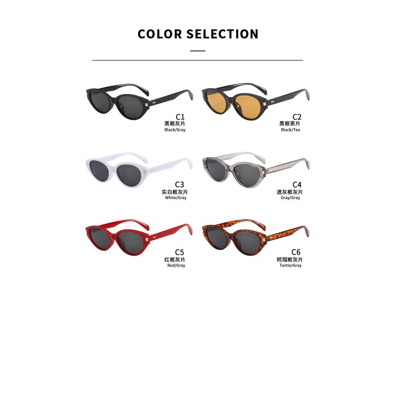 Sunglasses Manufacturer - Retro Cat Eye Full Rim with Custom Logo & UV Protection for Driving