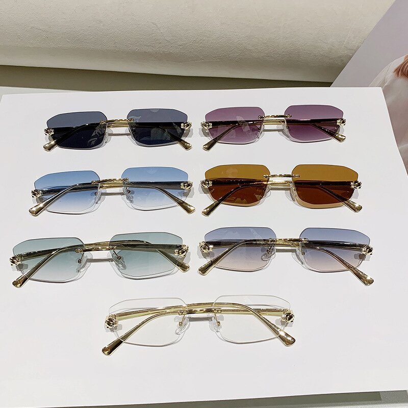 Sunglasses Manufacturer - 2025 Trending Fashion Gold Frame New Design for Women