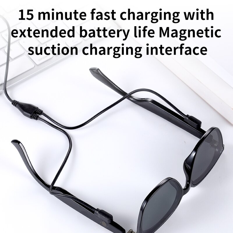 Smart Sunglasses Manufacturer - Trend GT30 AI with Automatic Bluetooth Metal Spring Hinge for Music & Call