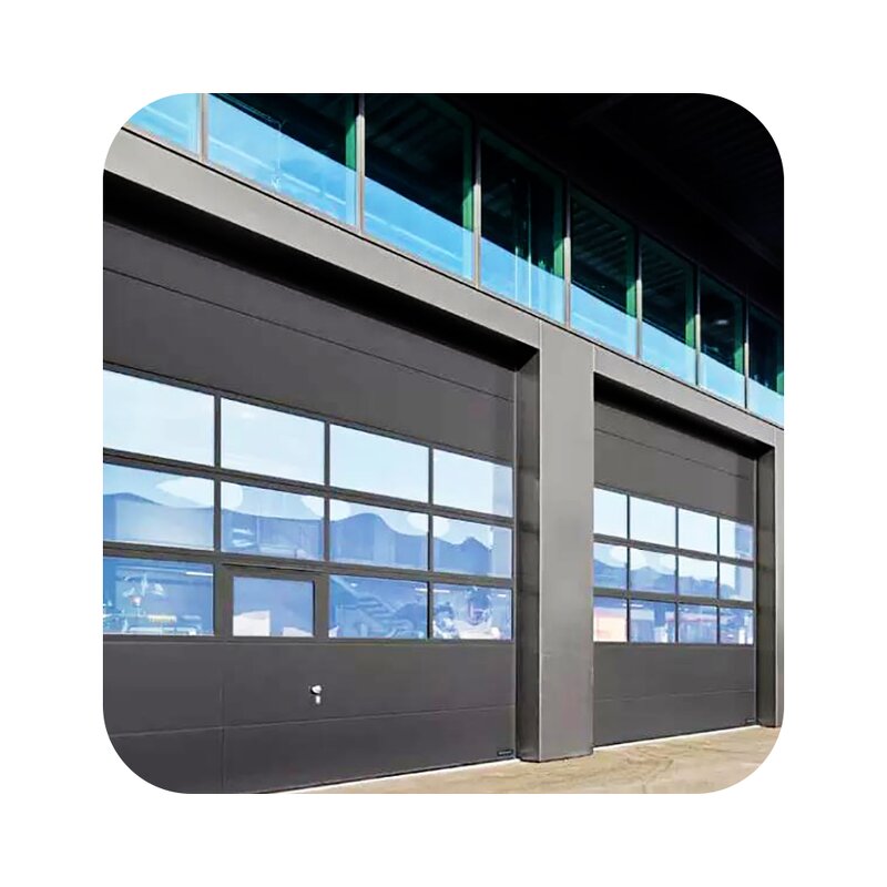 Garage Door Manufacturer - Modern Design Clear Glass Electric Automatic Lifting Transparent