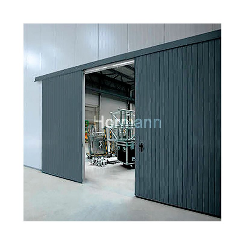 Industrial Sliding Door Manufacturer - Workshop Large Electric Can Open Small Doors Anti-flame Retardant Polyurethane Insulation