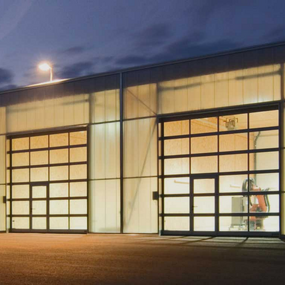 Glass Garage Door Manufacturer - Modern 4S Point Panoramic Perspective Safe Beautiful