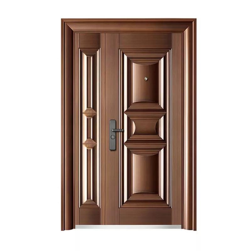Steel Door Manufacturer - OEM Saw-Proof Edge Lock Interior Doors Latest Main Gate Design