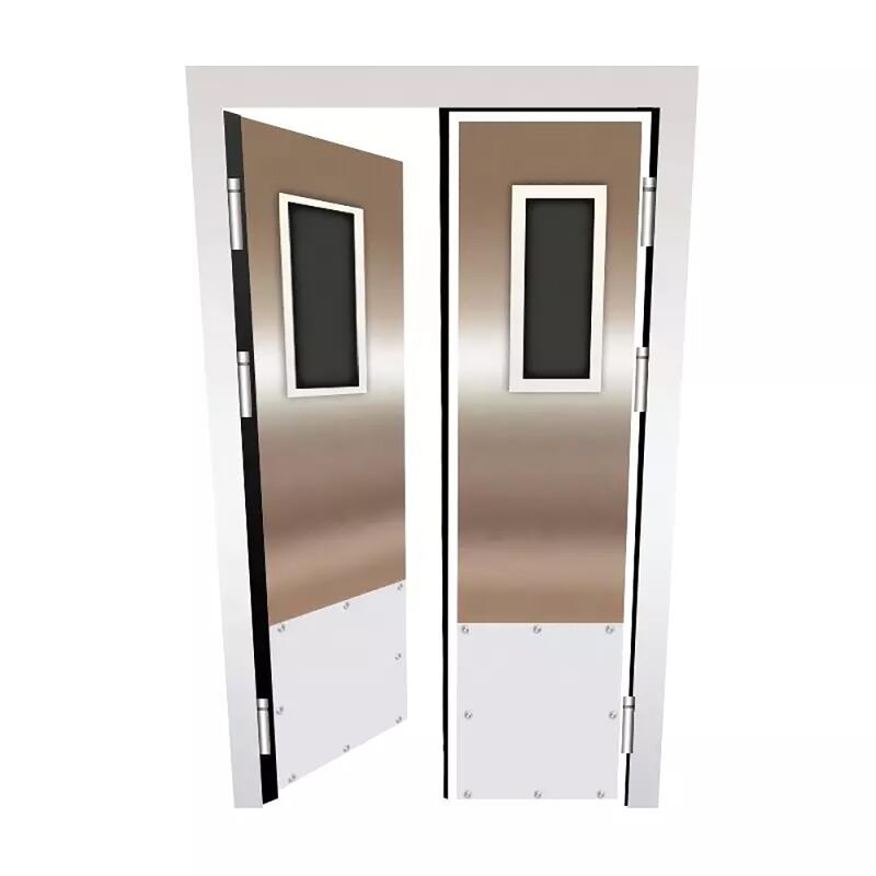 Traffic Door Manufacturer - Stainless Steel Swing Impact for Kitchen Restaurant Supermarkets Factory Supply